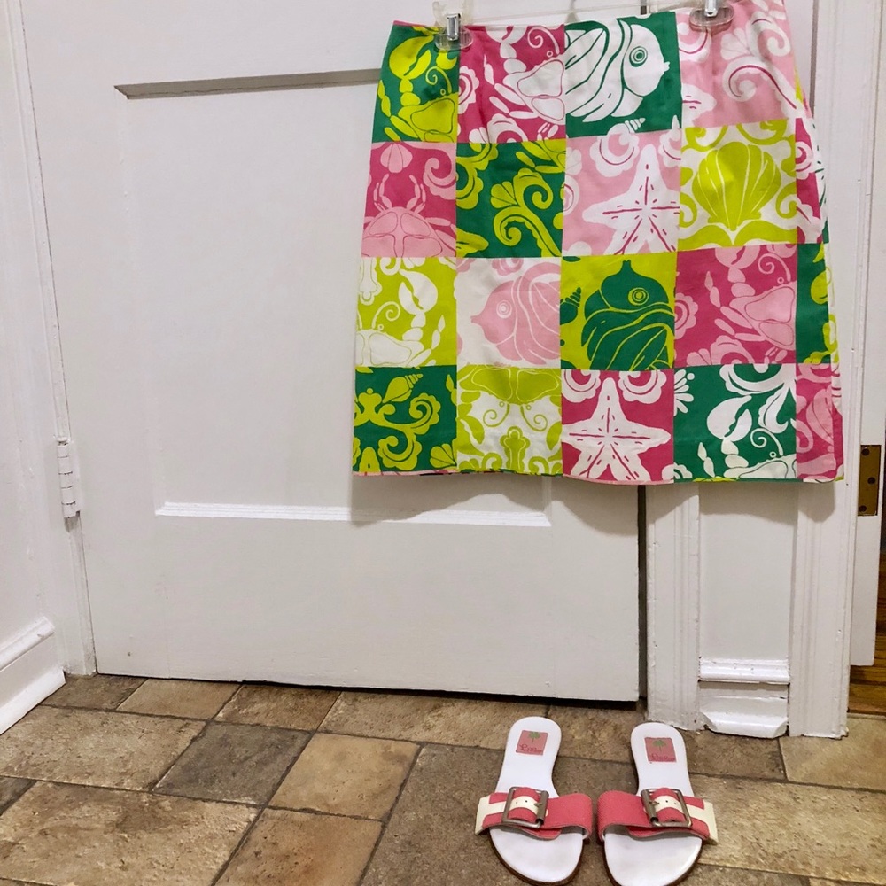 Lilly Pulitzer Skirt and Sandal Combo! 🏝
